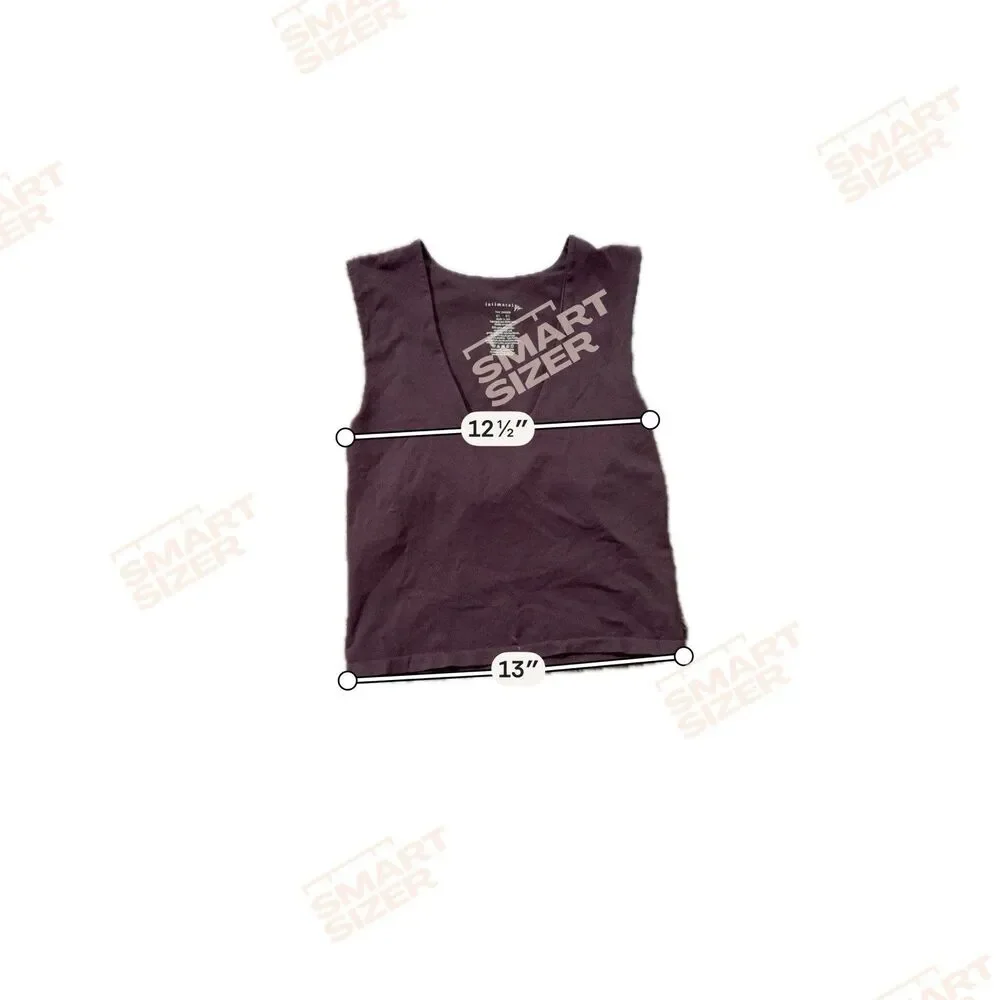 Free People Intimately Chocolate Merlot Square Neck Cami Crop Top M/L NWT NWT